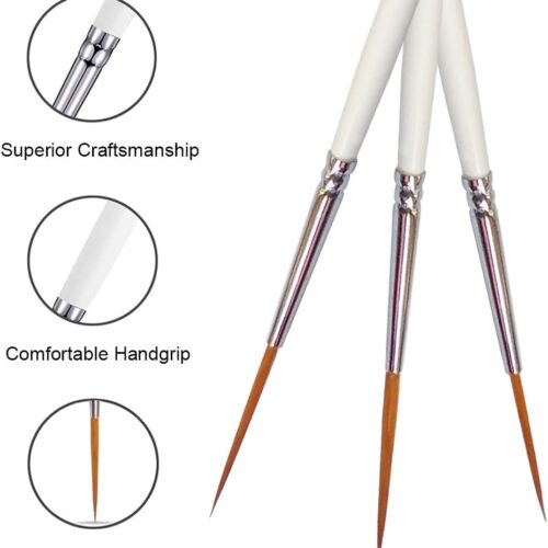 1 Detail Fine Paint Brushes Micro Mini Tiny Artist Paintbrush Set