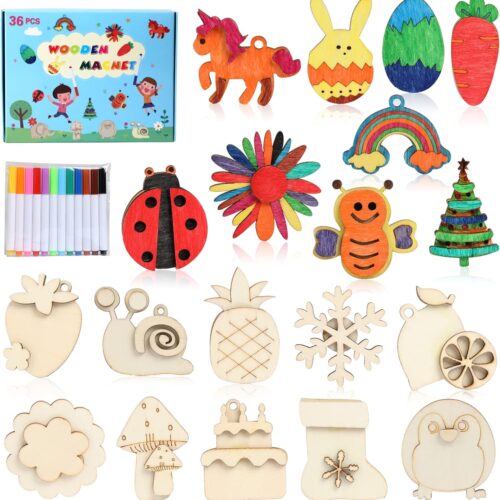 1 Wooden Art Craft Supplies Painting Kit for Kids