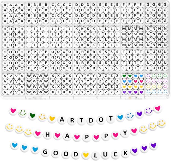 Beads Making Kit for Friendship Bracelets Assorted Alphabet 1