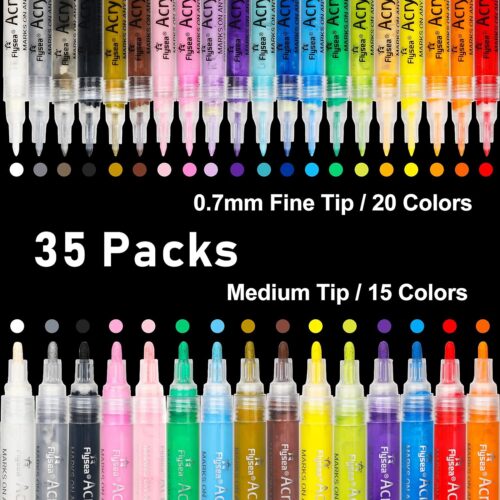 Premium Acrylic Paint Marker Pens Double Pack