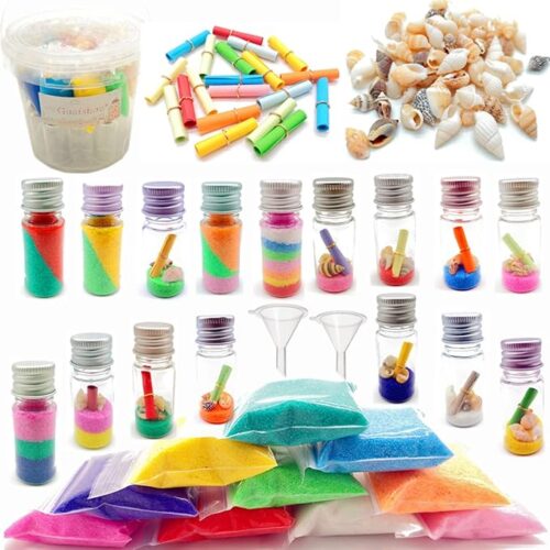 1 DIY Sand Art and Crafts Kit Wishing Bottles