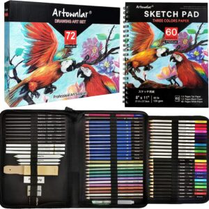Watercolor & Metallic Colored Pencils in Gift Case.
