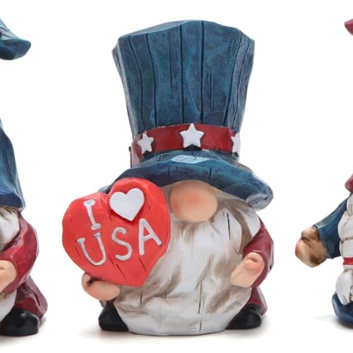 1 Summer Gnome 4th of July Patriotic Decorations 3PCS