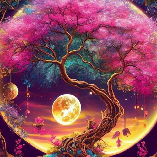 1 Diamond Art Painting Kits for Adults Moon Tree