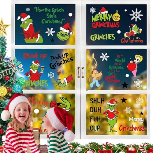 1 Delightful Christmas Double Window Clings Decorations