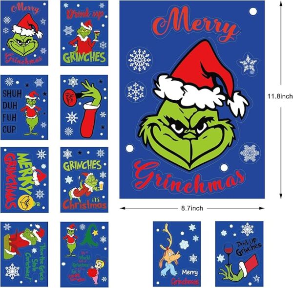 Delightful Christmas Double Window Clings Decorations 4
