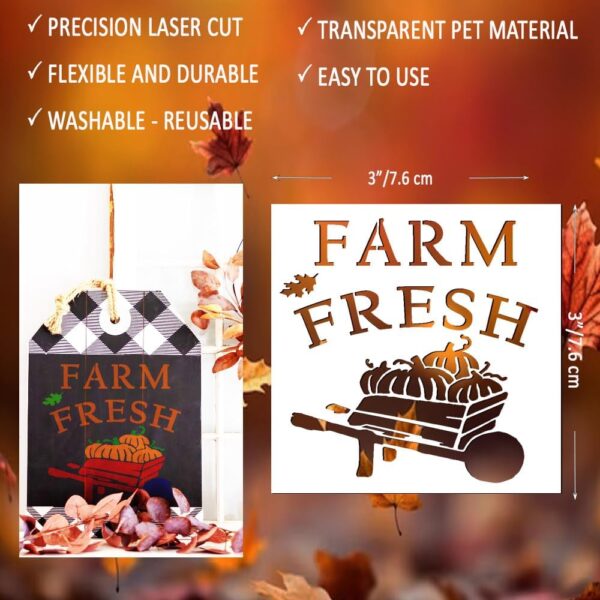 Fall Stencils for Painting on Wood 3 inch 4