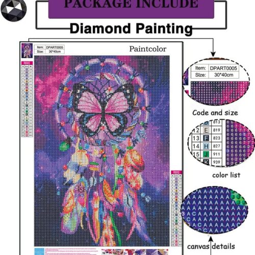 2 Flowers Diamond Dots Paintings with Diamonds Gem Art Picture Crafts Home Decor