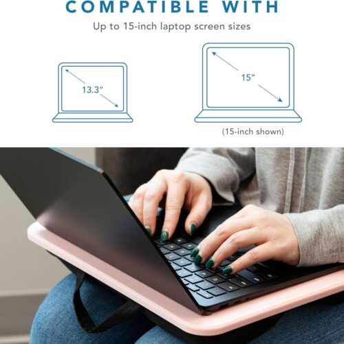 Compact Lap Desk - Rose Quartz - Fits up to 15 Inch Laptops