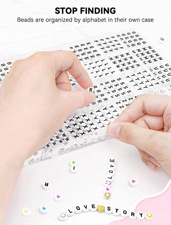 Beads Making Kit for Friendship Bracelets Assorted Alphabet 4