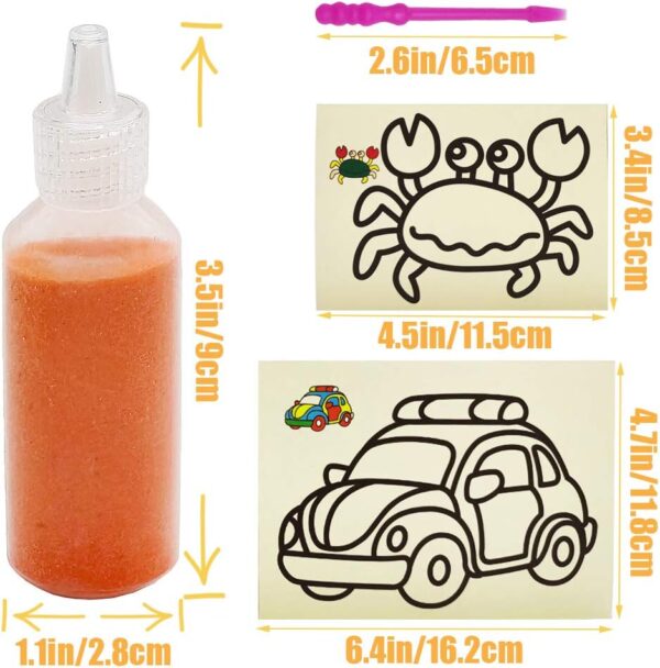 Color Art Sand kit Scenic Sand with 20 Sheets 3