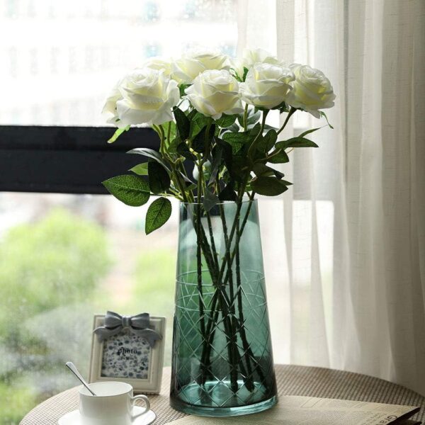 Artificial Silk Rose Flower Bouquet Lifelike Fake Rose for Wedding Home Party Decoration 2