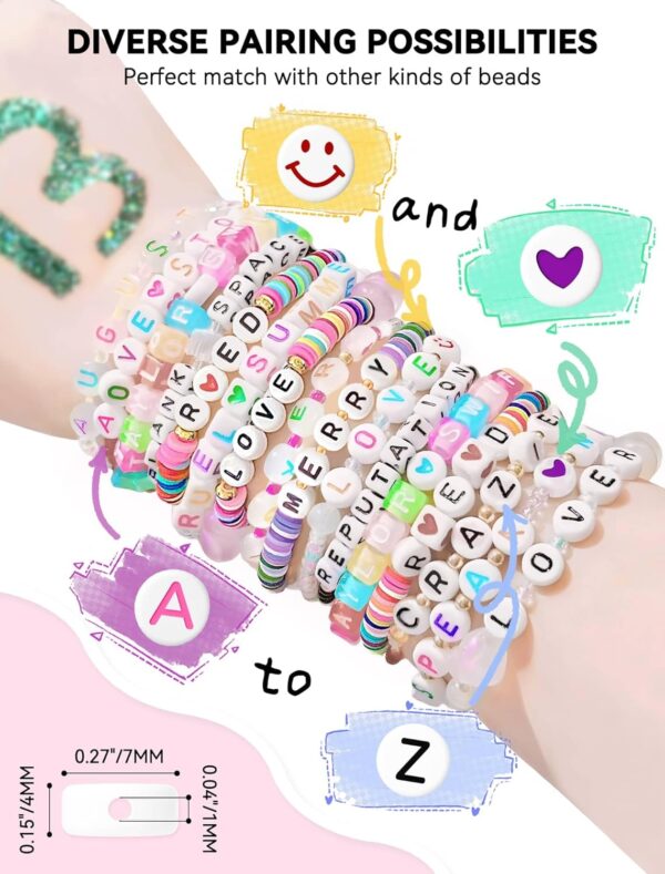 Beads Making Kit for Friendship Bracelets Assorted Alphabet 3
