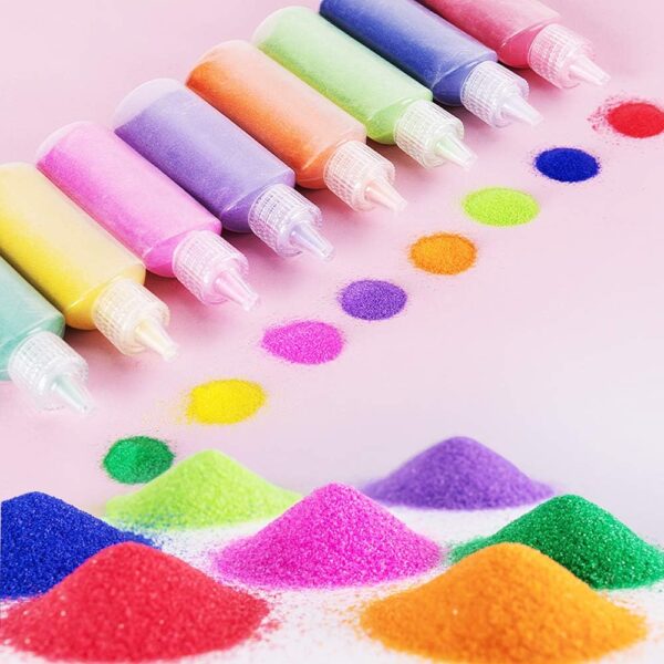 Color Art Sand kit Scenic Sand with 20 Sheets 2