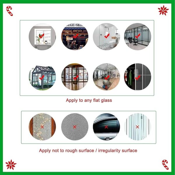 Delightful Christmas Double Window Clings Decorations 2