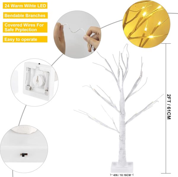 Led Lights Battery Operated Table Centerpiece for Christmas Decorations Spring Decoration Indoor Use 3