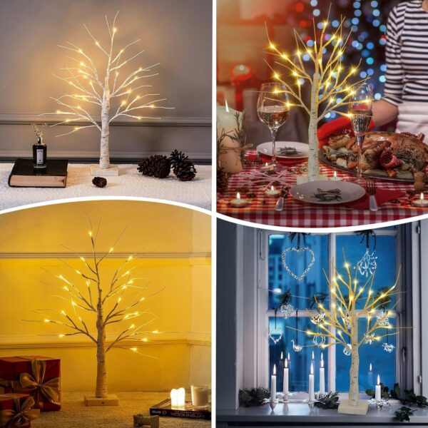 Led Lights Battery Operated Table Centerpiece for Christmas Decorations Spring Decoration Indoor Use 2