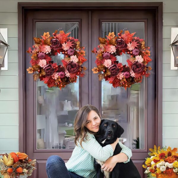 Fall Wreaths for Front Door 18 Inch Front Door 5