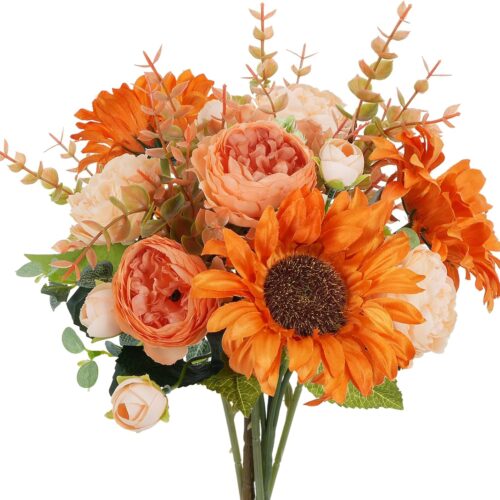 Beautiful Fall Flowers Artificial and Bouquet Silk