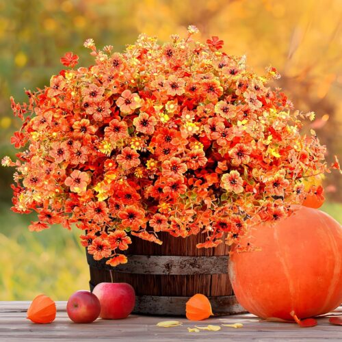 Fall Artificial Flowers Beautiful for Outdoor Decor