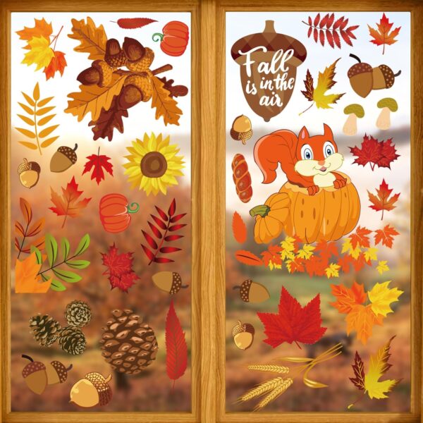 Thanksgiving Clings Decor for a Amazing Windows Autumn 1