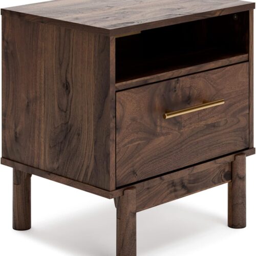 1 Drawer Nightstand with Open Cubby Home Furniture