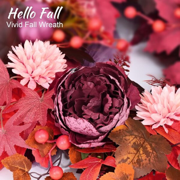 Fall Wreaths for Front Door 18 Inch Front Door 4
