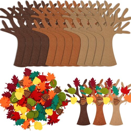 Autumn Tree Maple Leaves Ornaments Felt Board Craft Kit