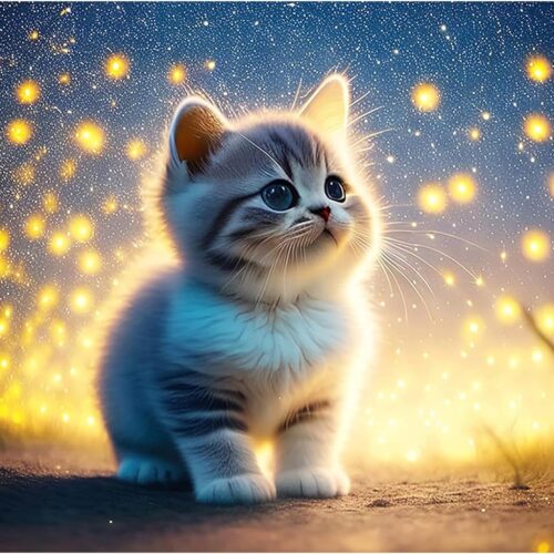 Cat Diamond Painting Kits for Adults Wall Decor