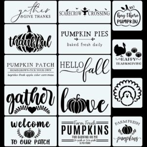 Fall Stencils Painting on Wood Reusable Thanksgiving
