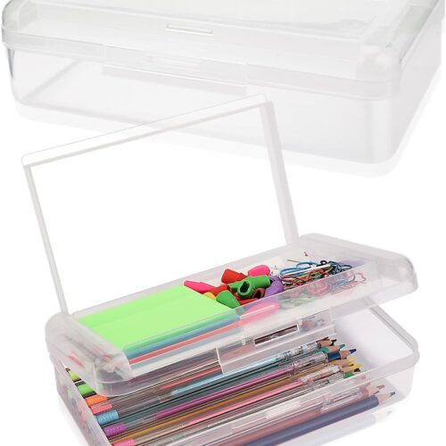 1 Pencil Box Double Layer Large Capacity Pencil Box