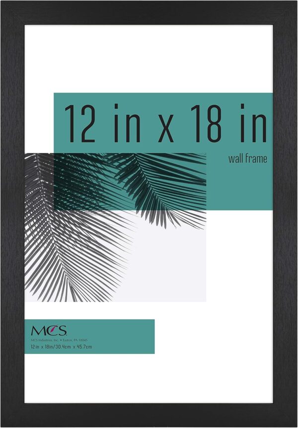 Picture Frame Black Woodgrain Rectangle Photo 1