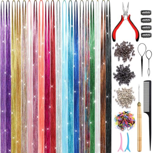 1 Fairy Hair Tinsel Kit Heat Resistant Highlights