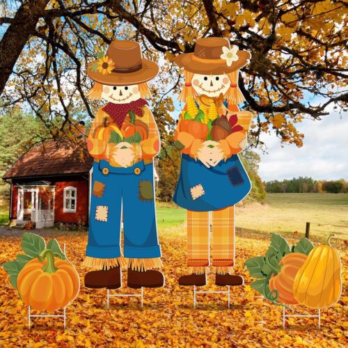 1 Fall Outdoor Decorations Scarecrow