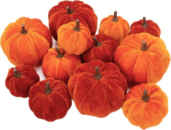 Artificial Pumpkins Velvet Pumpkins 1