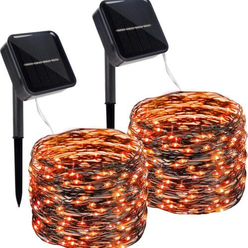 Twinkle Star 2 Pack Outdoor Solar String Lights