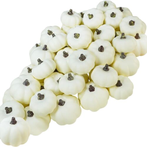 1 Fall Rustic White Artificial Pumpkins
