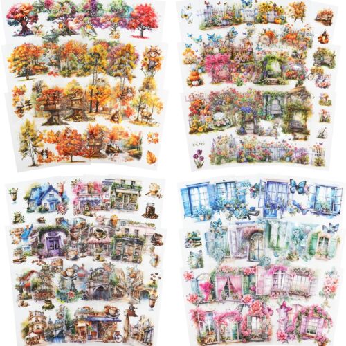 Vintage Ephemera Sticker Book Set