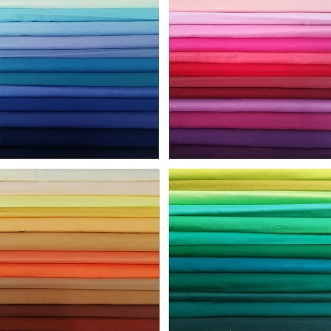 Precut Multi-Colors Cotton Fabric Squares Fabric Bundles