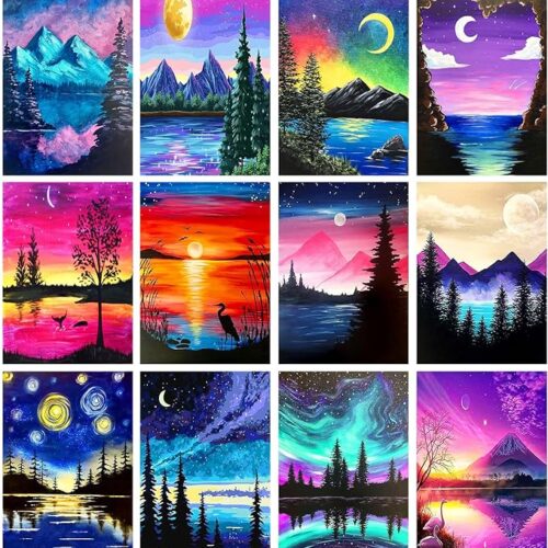 12 Pack Diamond Painting Kits for Adults 5D Diamond Art Kit Paint