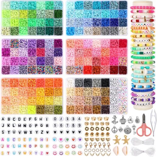 1 Bold and Beautiful Polymer Heishi Beads Jewelry Kit for Gifts