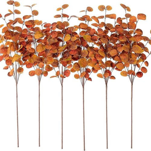 1 Premium Beautiful Faux Eucalyptus Picks and Stems for Home