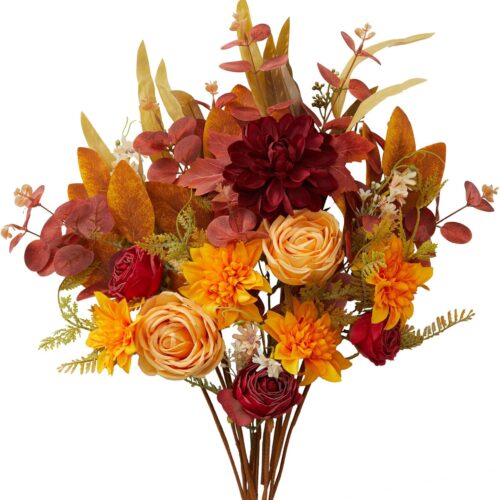 1 Beautiful Thanksgiving Fake Flowers for Table Decor