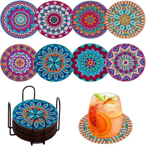 Strong and Wear-Resistant Sunflower for DIY Art Coasters