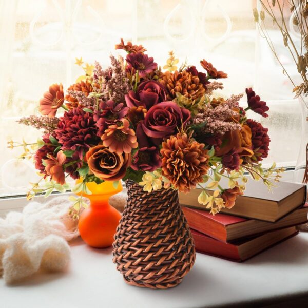 Artificial Flowers with Vase for Fall Decorations 4