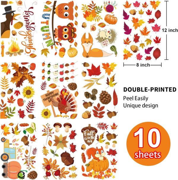 Thanksgiving Clings Decor for a Amazing Windows Autumn 4