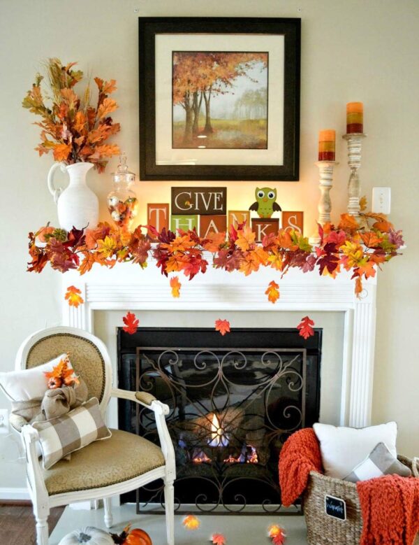 Autumn Fall Garland Thanksgiving Decor for Home 5