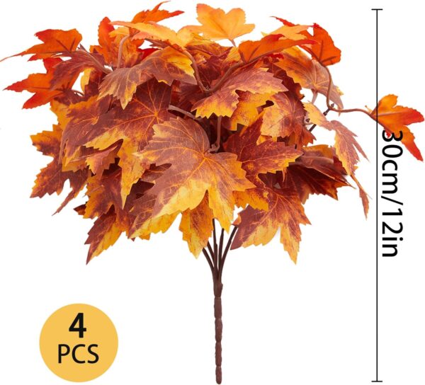 Artificial Maple Leaf Pumpkin Branch with Berry and Sun 4