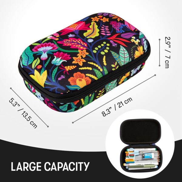 Flowers Pencil Box for Girls Pencil Case for School 5