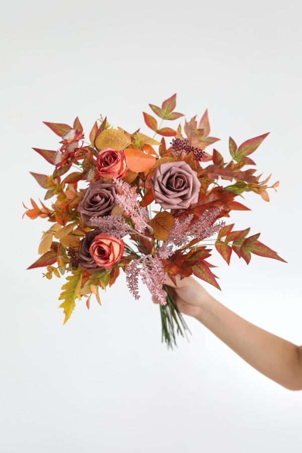 Fall Artificial Greenery Spray Box Set(Pack of 42pcs) with 8 Kinds of Faux Foliage Picks for Wedding Bouquet Filler Table Centerpieces and Floral Arrangement 3